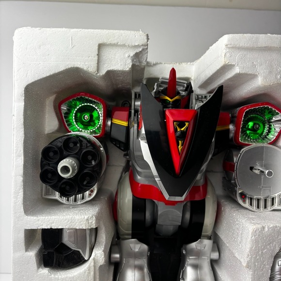 Power Rangers Time Force Quantasaurus Rex Q-Rex Megazord Complete In Box 2001 - Picture 12 of 15